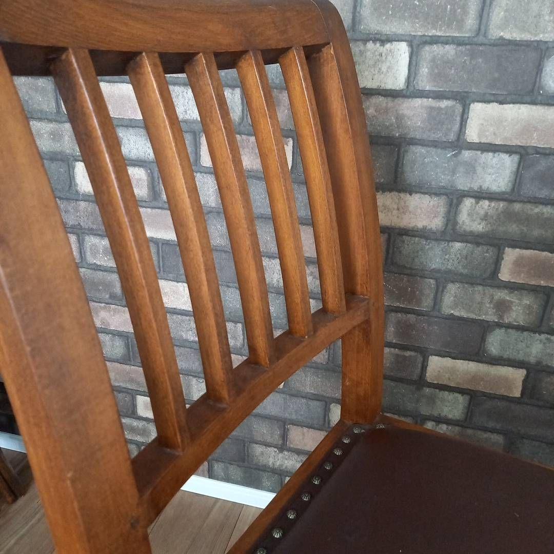 アジアン　家具職人　チーク無垢材　本革　ヴィンテージ