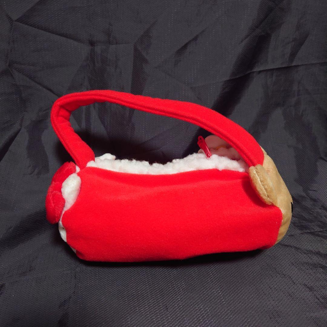 ハローキティ　タイニーチャム　ボア　フェルト　ポーチ　ハンドル付き　サンリオ