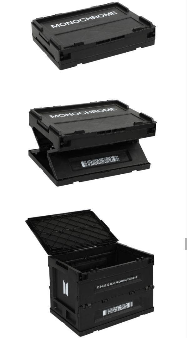 BTS ストレージボックス MONOCHROME box モノクロ ポップアップ