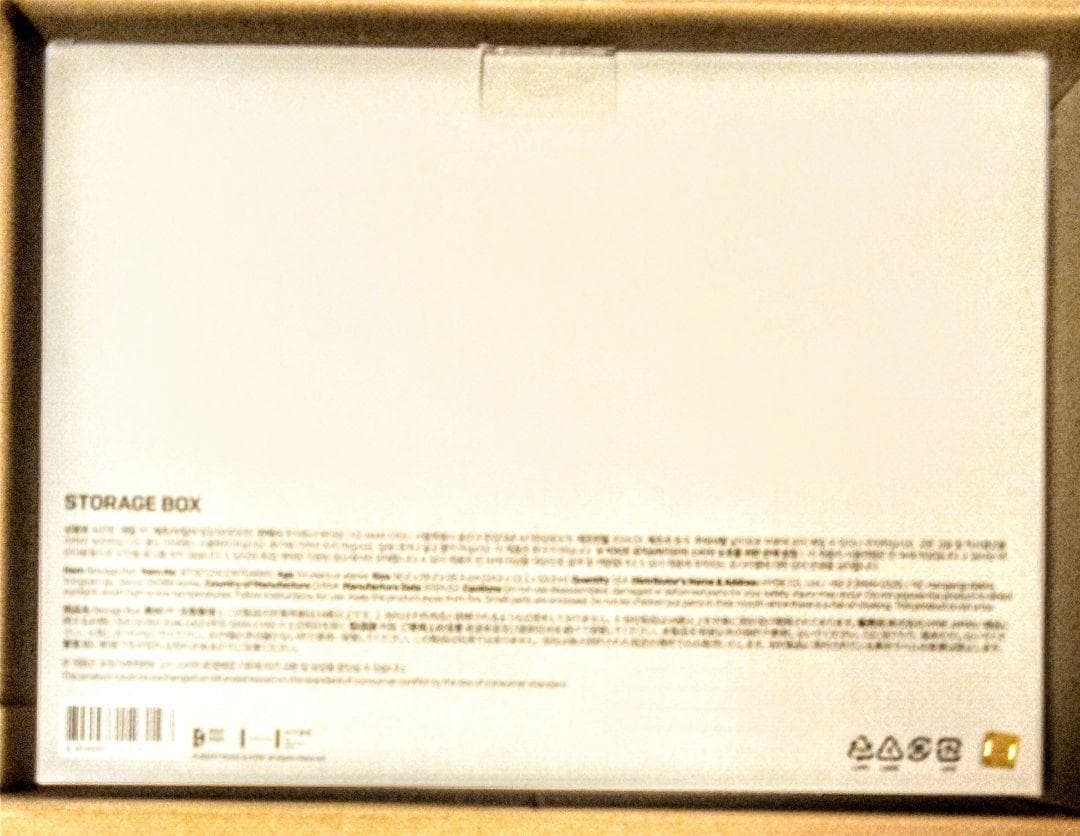 BTS ストレージボックス MONOCHROME box モノクロ ポップアップ
