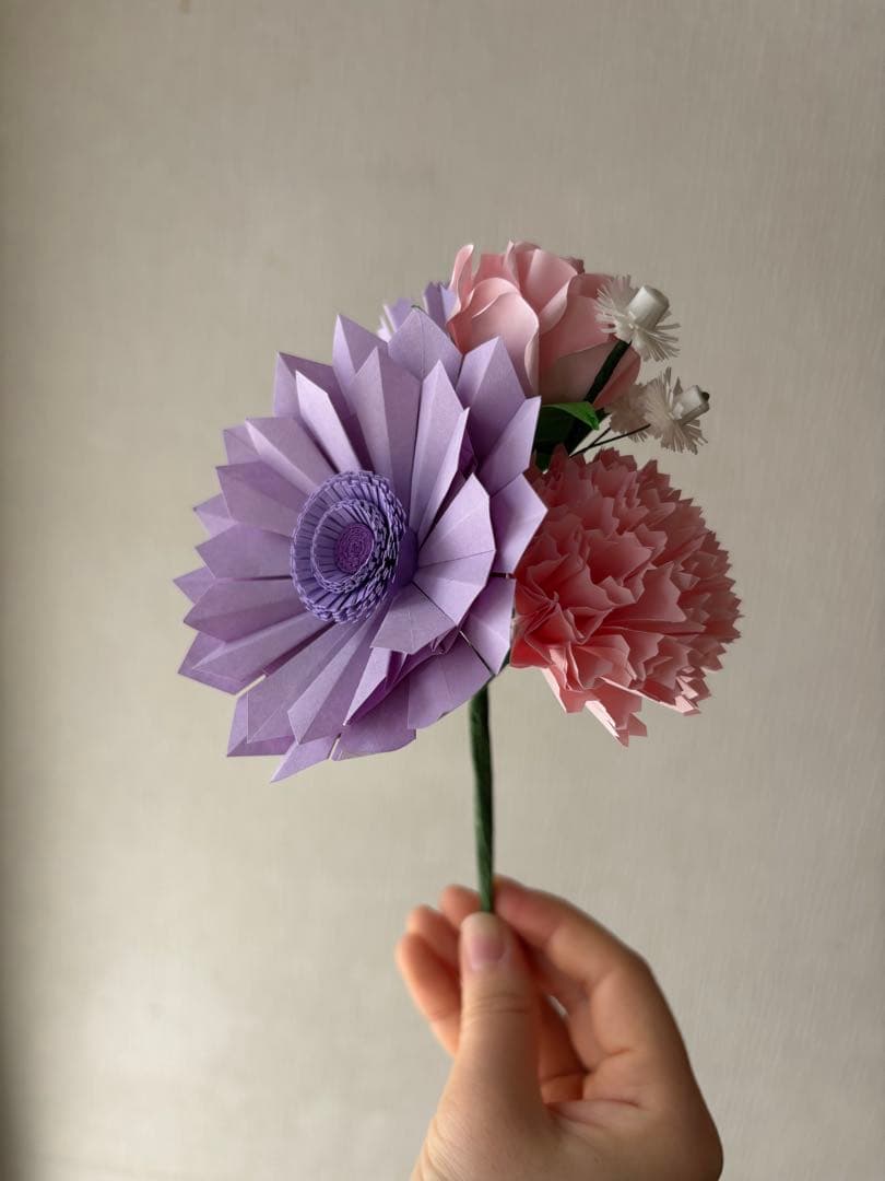 masaページ 折り紙の小さい花束