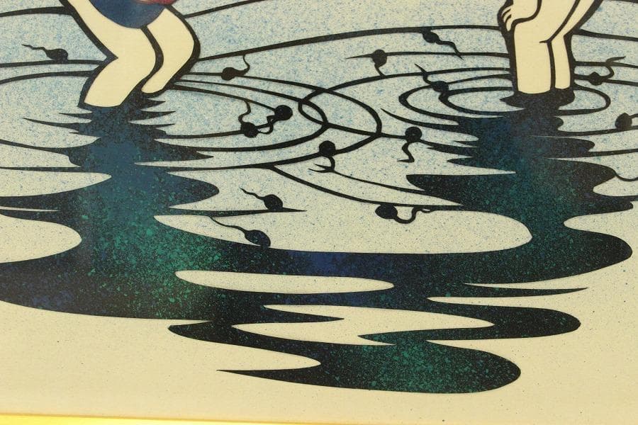 宮田雅之 童の四季 春 おたまじゃくし223/67 シルクスクリーン(A692)