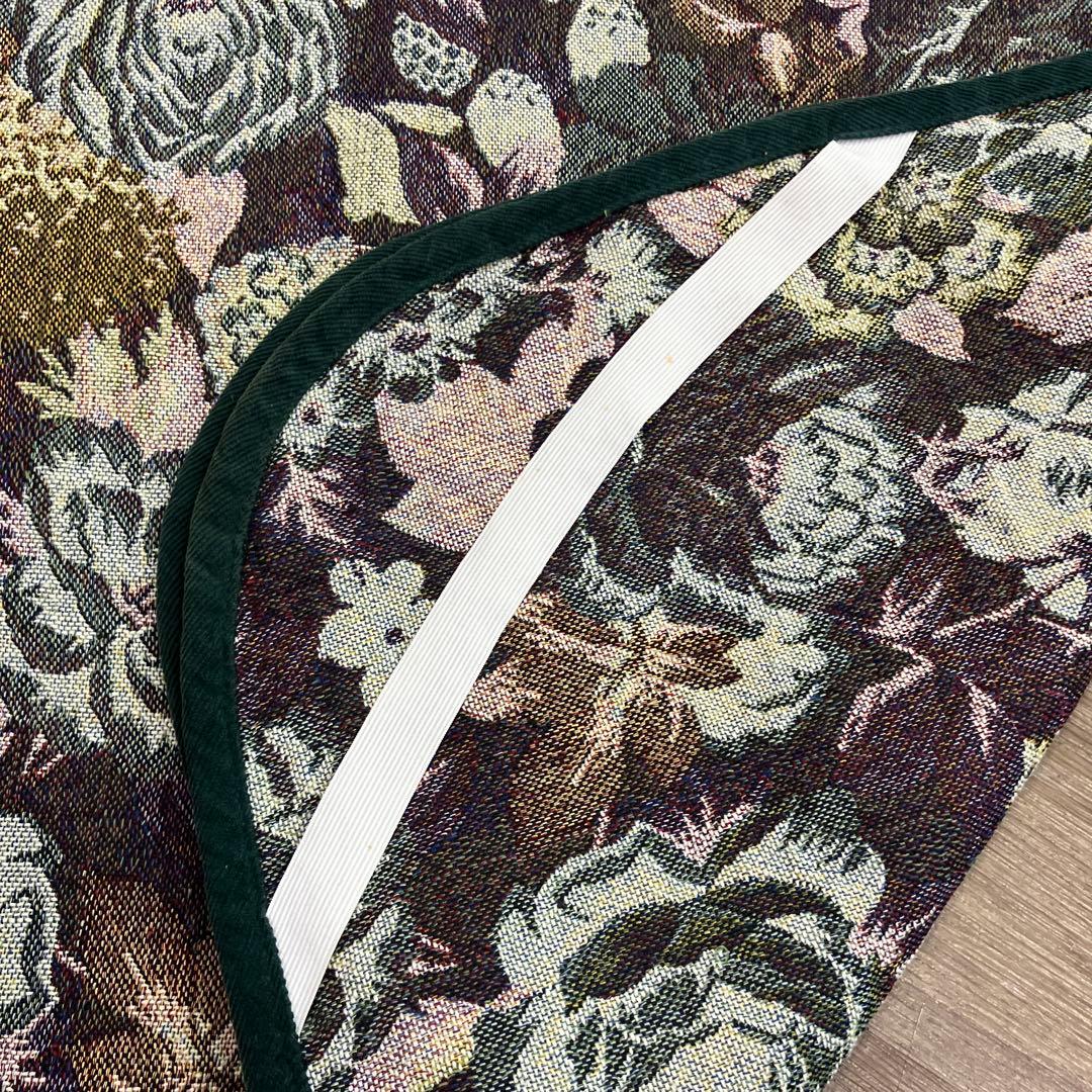 3F ゴブラン織り風 花柄 ラグマット カーペット 寝具 ベットカバー シーツ