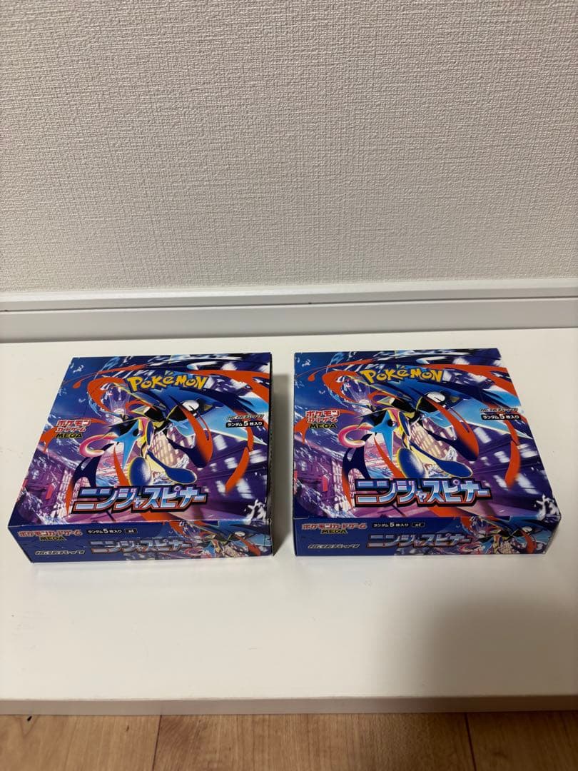 ポケモンカードゲーム MEGA ニンジャスピナー シュリンクなし 2BOX
