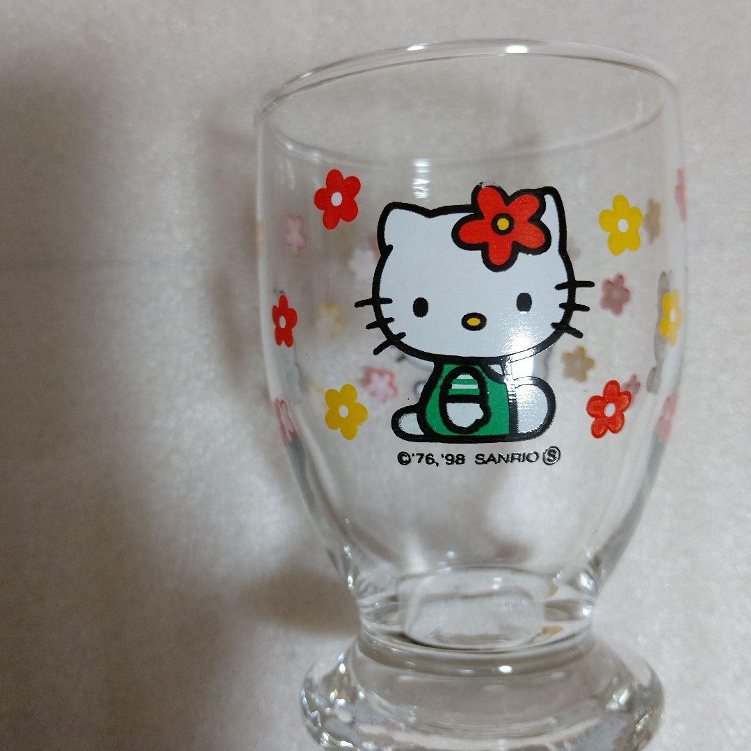 ハローキティ平成レトログラス　チャーミーキティプレート　苺グラス　新品