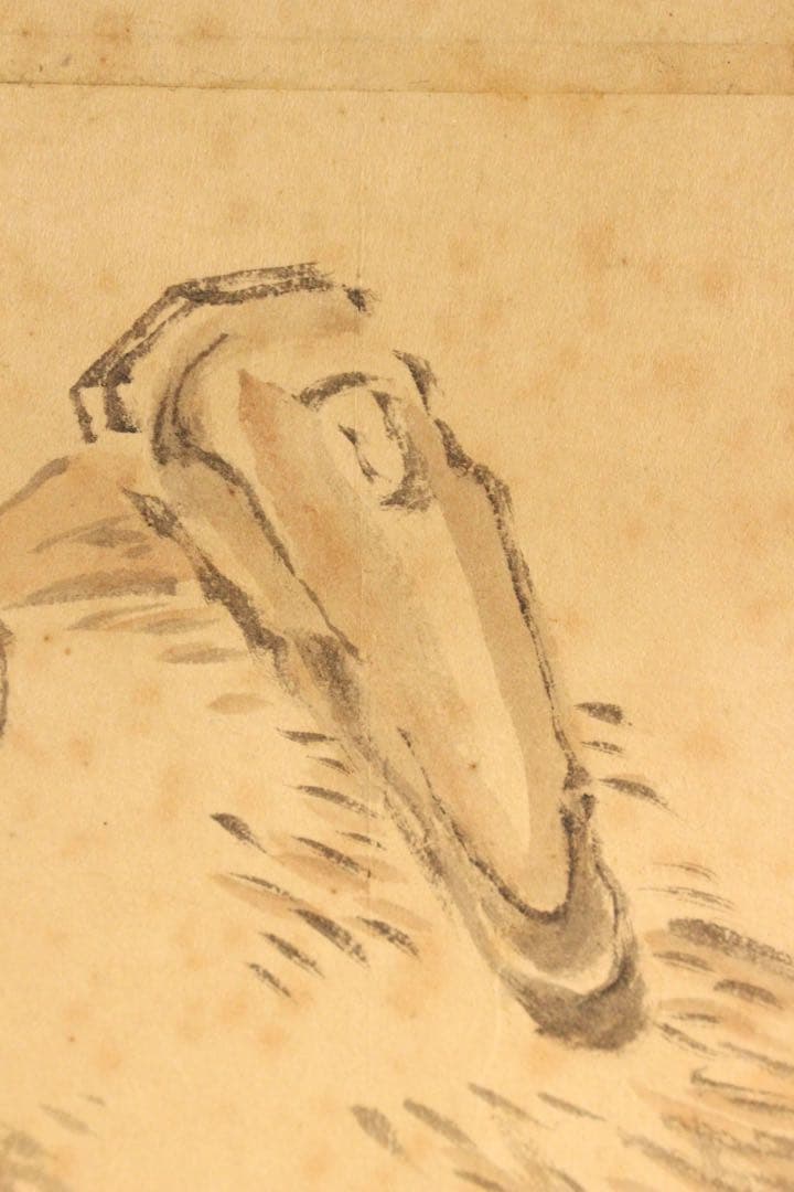 No5257掛軸　児玉果亭　農夫　紙本淡彩　日本画　人物　古画　古美術　送料無料