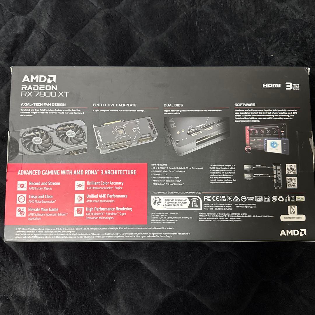 グラフィックボード・グラボ・ビデオカード ASUS Radeon RX 7800 XT 16GB OC