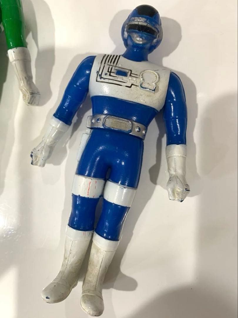 超電子バイオマン⭐️ アクアイガー1984年製ソフビ4体セット