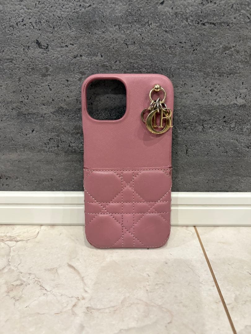 Lady Dior iPhone 13/14ケース ピンク