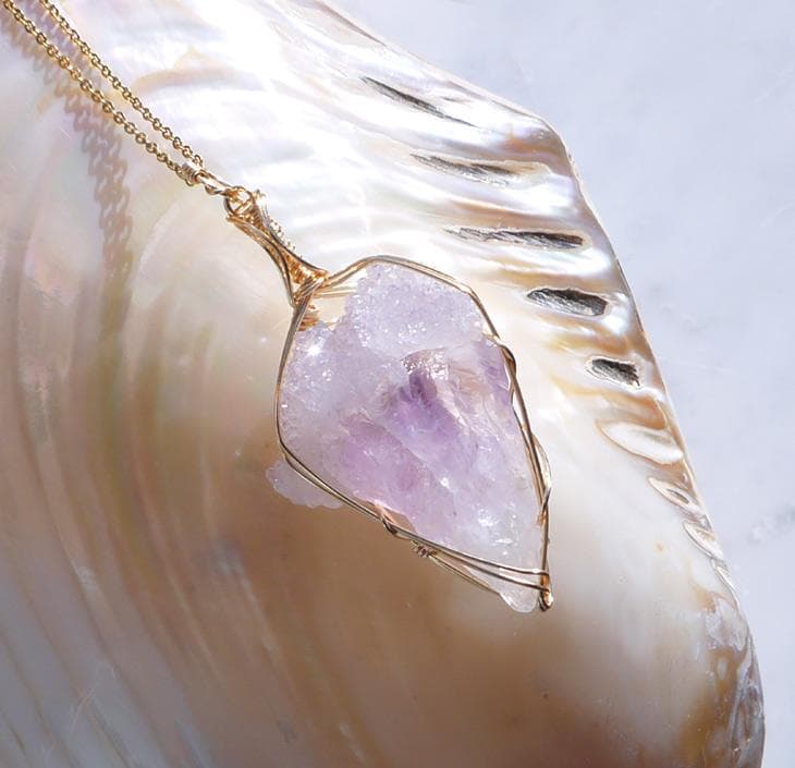 高品質 エンジェルケープアメジスト ペンダントトップ◇
