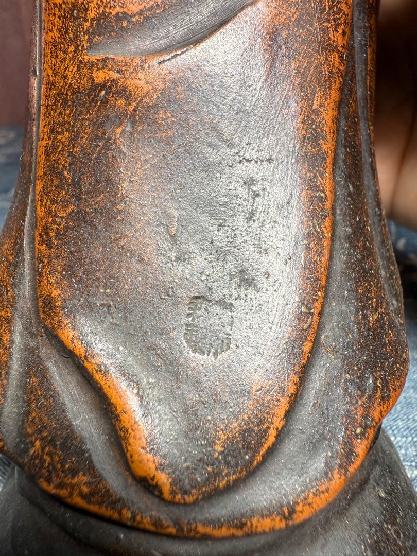 古い備前焼　達磨