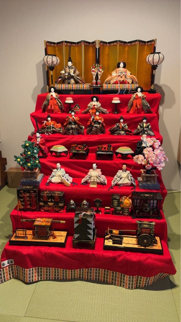 伝統的 雛人形セット　京都　島津
