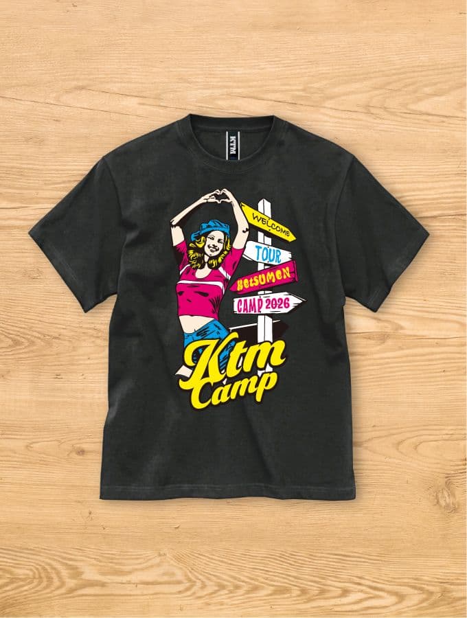 【ニコ☺︎売り切りたい 】Tシャツ「CAMPING GIRL TEE」