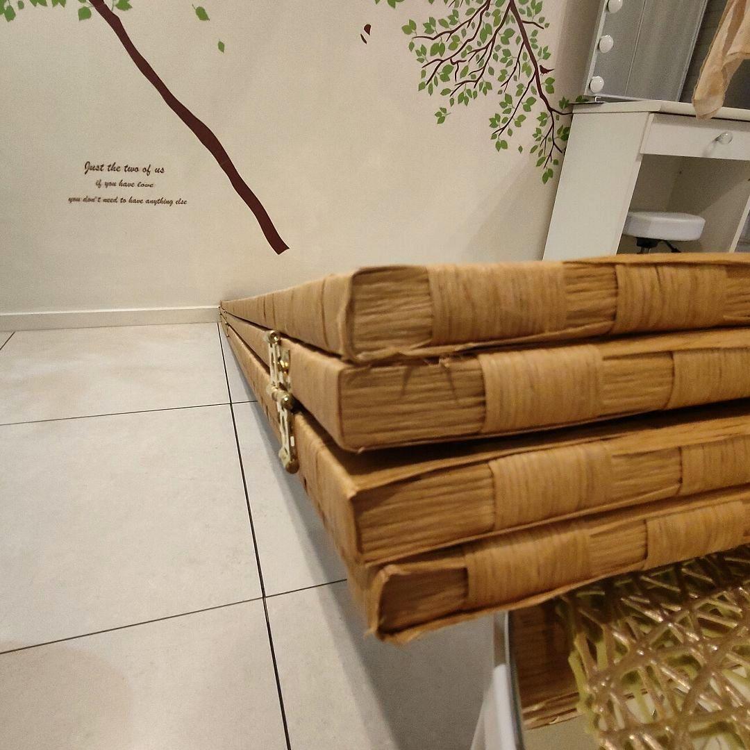 ★美品★ バンブー風 4つ折り パーテーション 174cm 目隠し