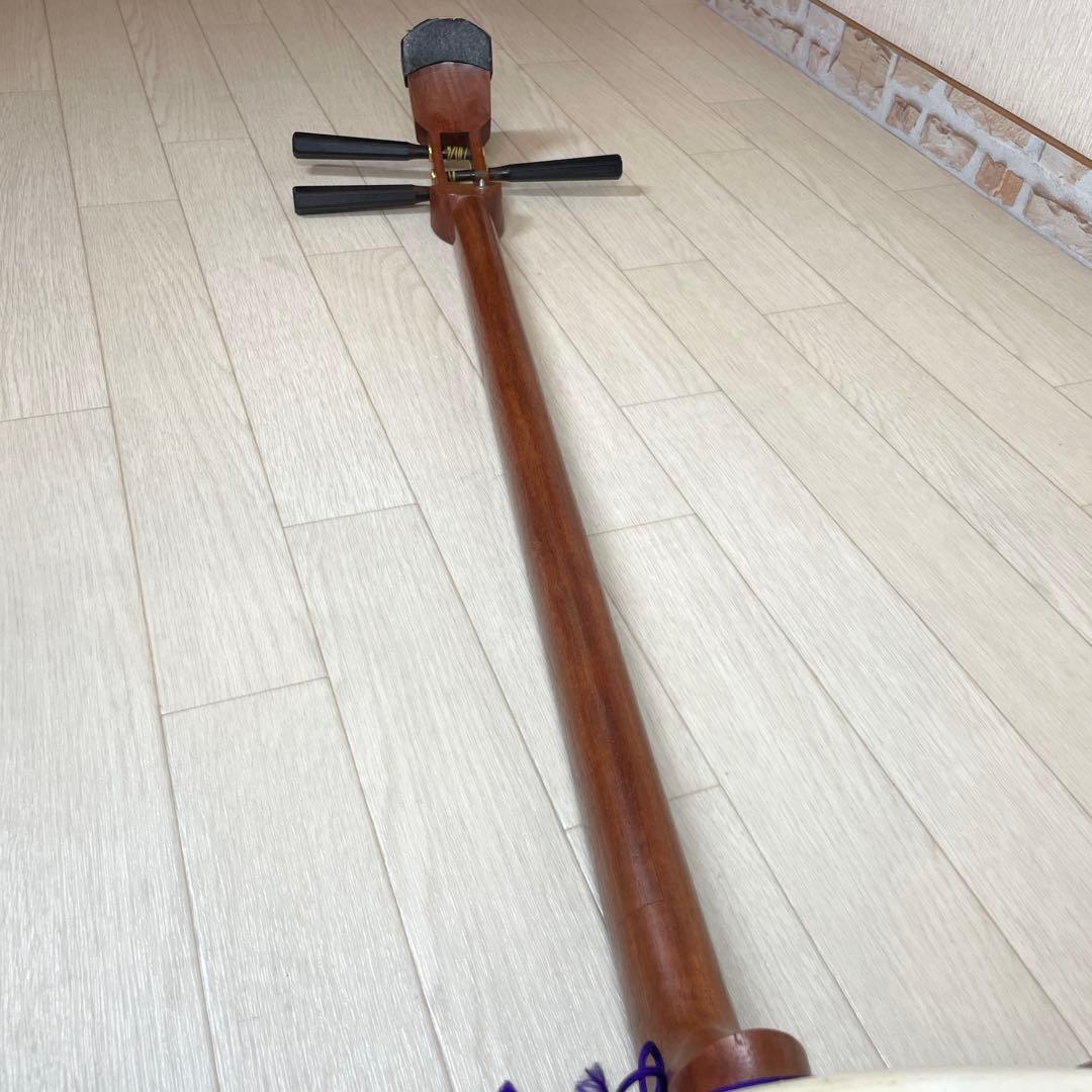 三味線　中棹　セット　撥　胴かけ　ハードケース　花梨