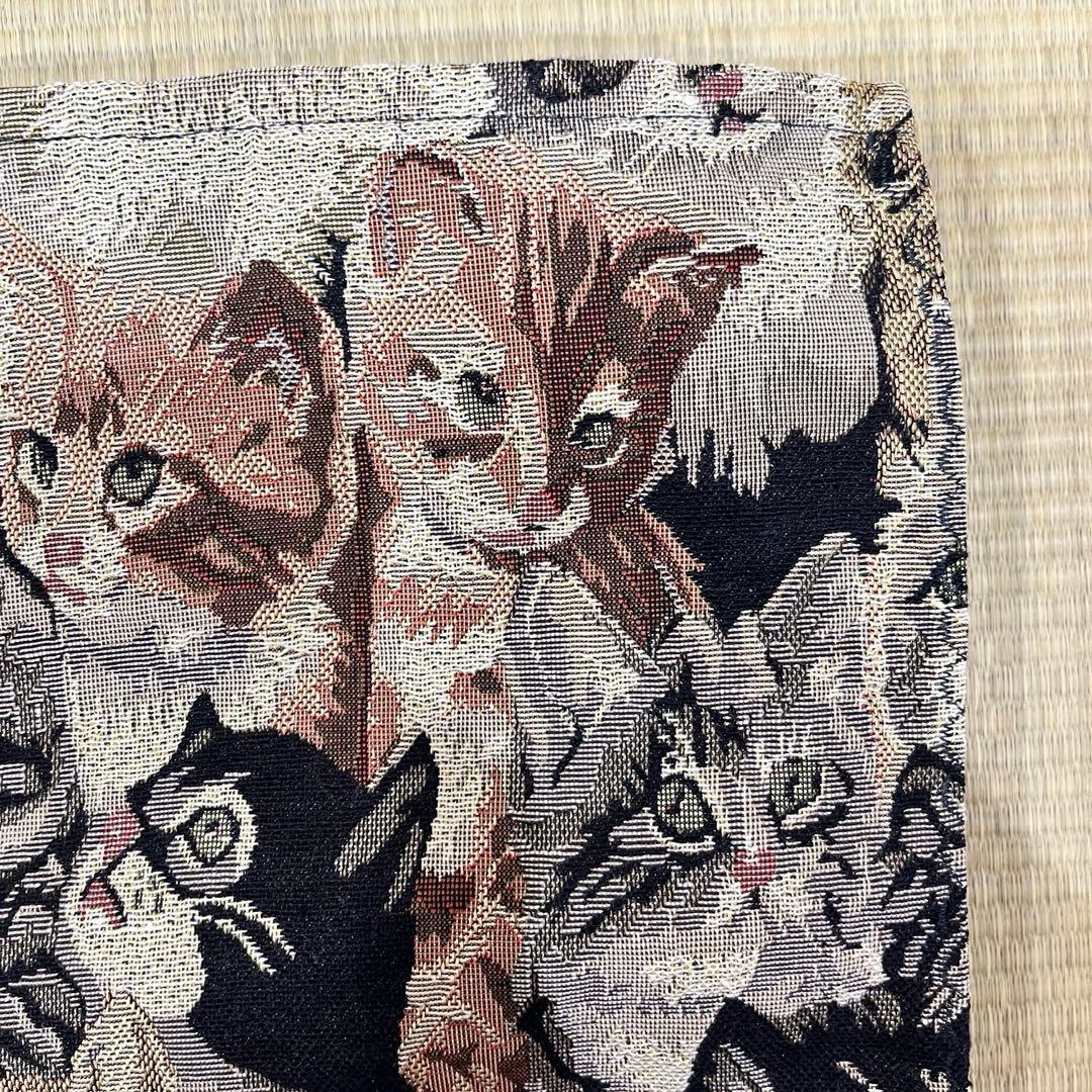ジャガード 猫柄♡ピアノカバー 生地