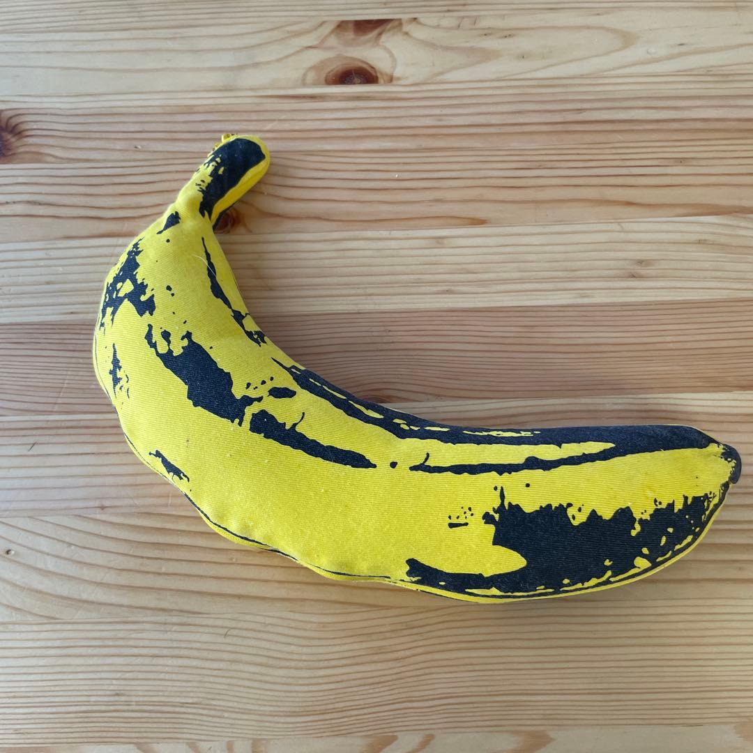 アンディウォーホル　バナナ　ミニクッション