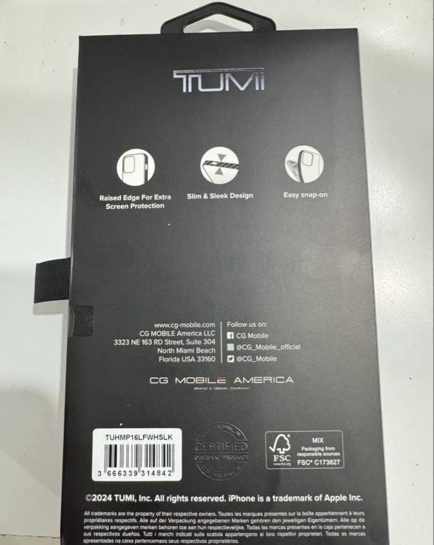 TUMI iPhone16 pro スマホケース