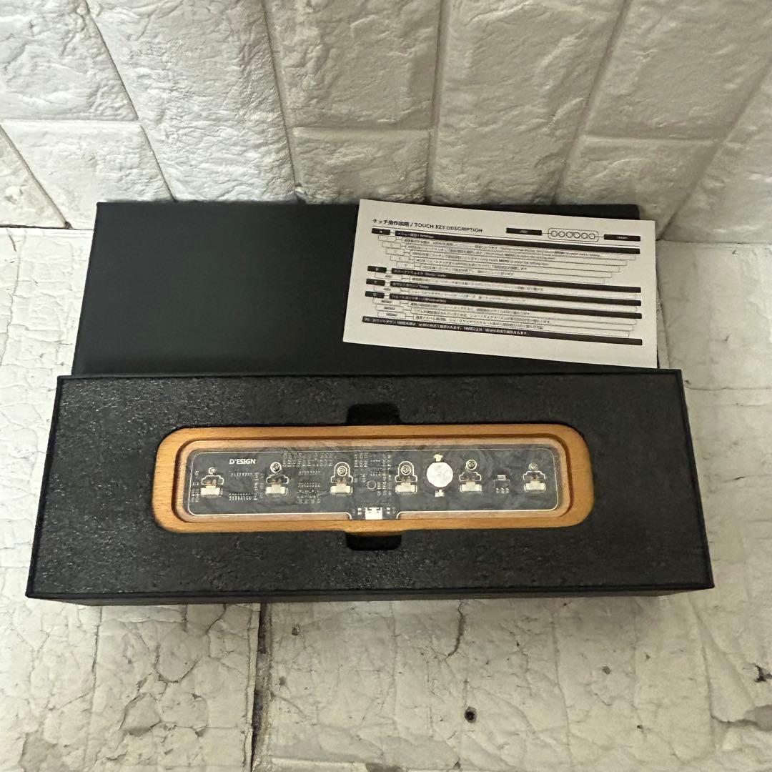 新品未使用！ ニキシー管 時計 D'ESIGN LEDイルミネーション