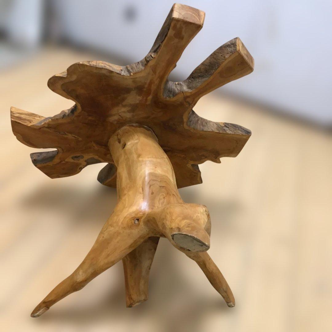 送料無料 天然木 一枚板 ローテーブル サイドテーブル 無垢材 ②　250809