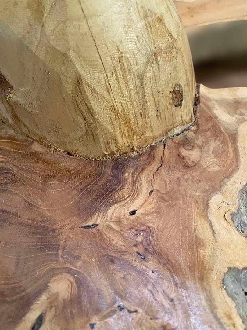 送料無料 天然木 一枚板 ローテーブル サイドテーブル 無垢材 ②　250809