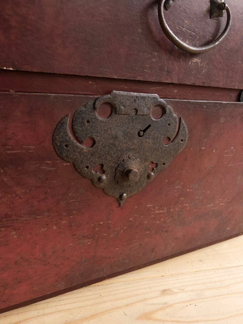 収納棚　横幅約115㎝　M043　古道具　古家具　ビンテージ　アンティーク