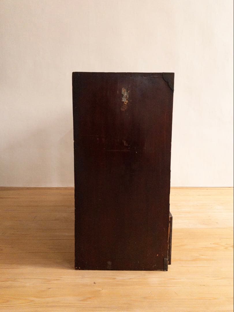 収納棚　横幅約115㎝　M043　古道具　古家具　ビンテージ　アンティーク