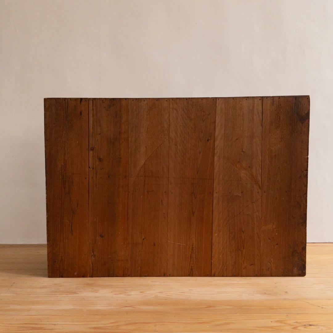 収納棚　横幅約115㎝　M043　古道具　古家具　ビンテージ　アンティーク