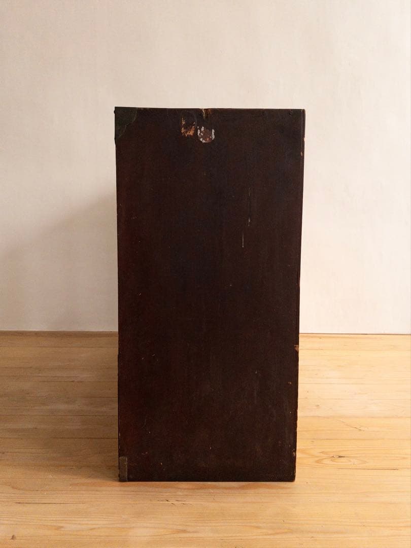 収納棚　横幅約115㎝　M043　古道具　古家具　ビンテージ　アンティーク