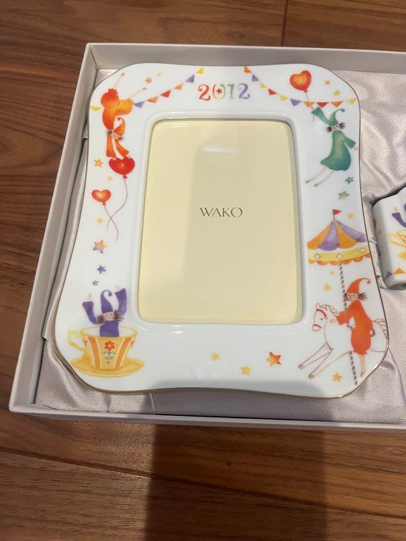 【和光】Wako 写真立て＆置き時計セット