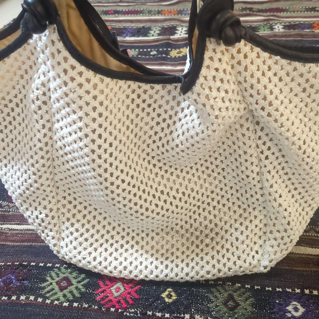 MARCO MASI マルコマージ　ホワイトメッシュトートバッグ