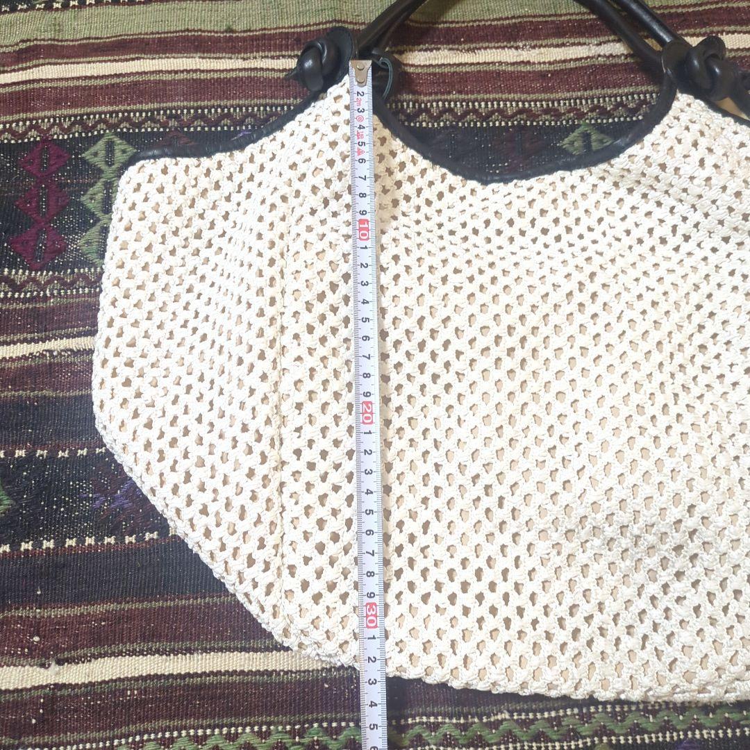 MARCO MASI マルコマージ　ホワイトメッシュトートバッグ