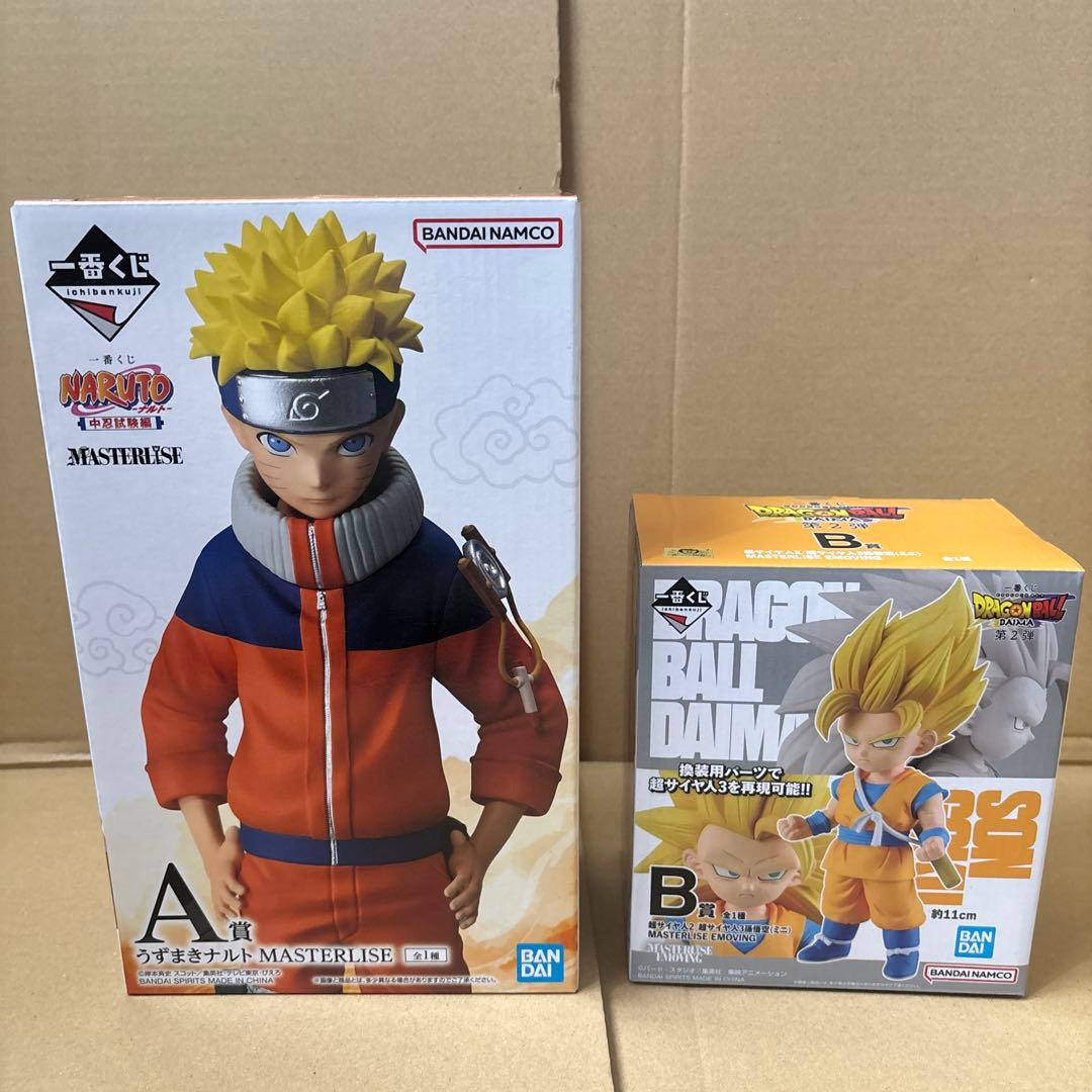 一番くじドラゴンボール&ナルト&ワンピース　B賞悟空A賞ナルトA賞ルフィB賞黄猿