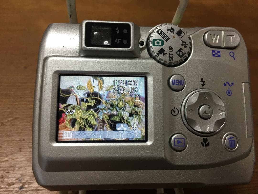 撮影画像あり　Nikon　COOLPIX 3200　SDカード付　単3電池仕様