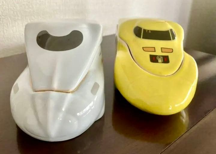 九州新幹線&ドクターイエロー 陶器製小物入れ 送料750円込☆
