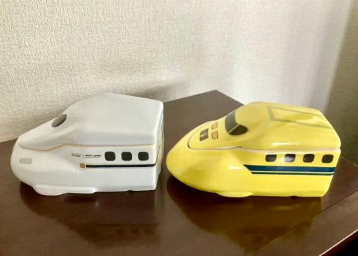 九州新幹線&ドクターイエロー 陶器製小物入れ 送料750円込☆