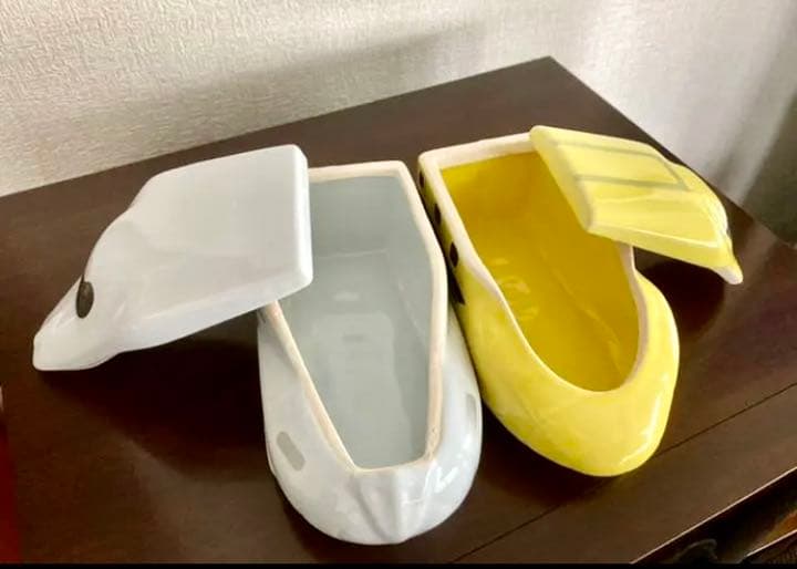 九州新幹線&ドクターイエロー 陶器製小物入れ 送料750円込☆