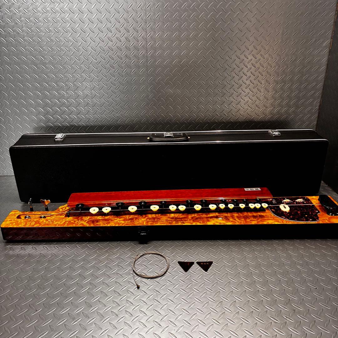 【美品】琴伝流 1弦 バス大正琴 キー ハードケース付 調律済 GOTOHペグ