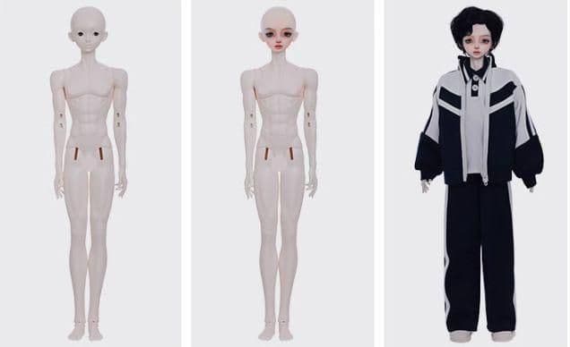 AX914 BJD 1/4 ドール本体 Bunton 球体関節人形 ハンドメイド