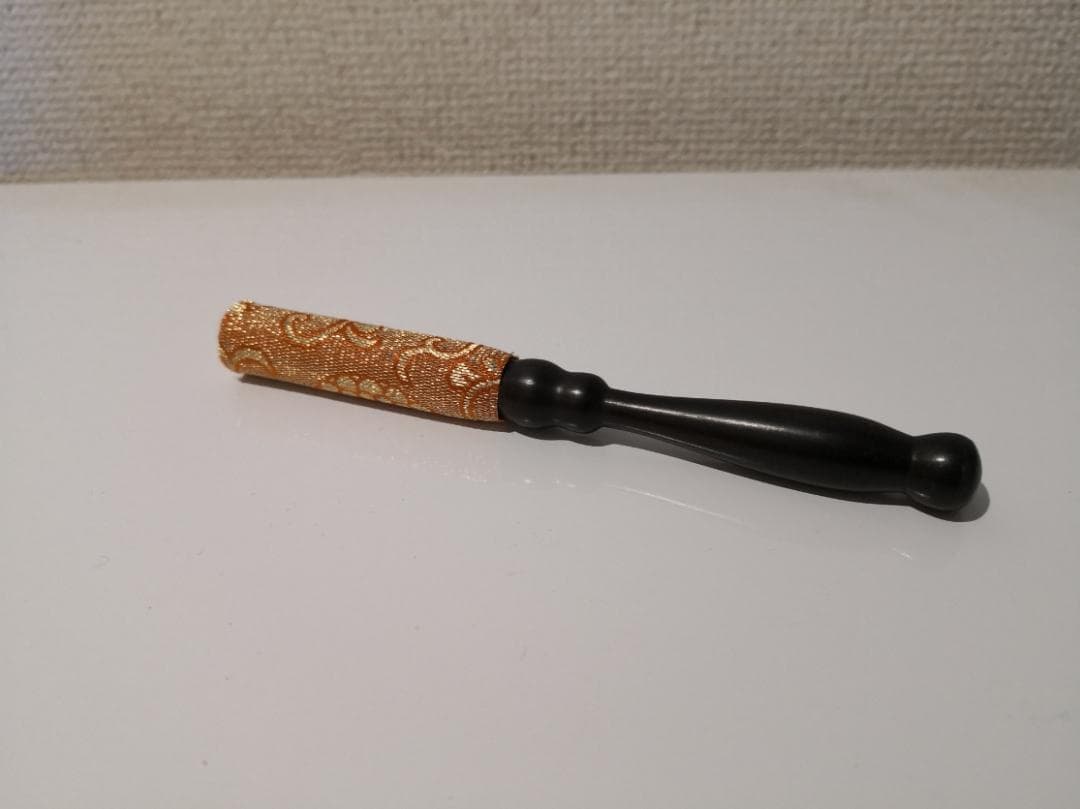 仏具　おりん（琴音りん２．５寸・あずき）　４点セット