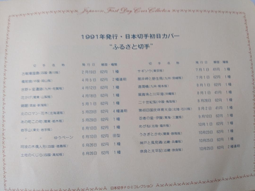 初日カバー 1991年 平成3年 未年 記念切手 切手 54通ファイル2冊 新品