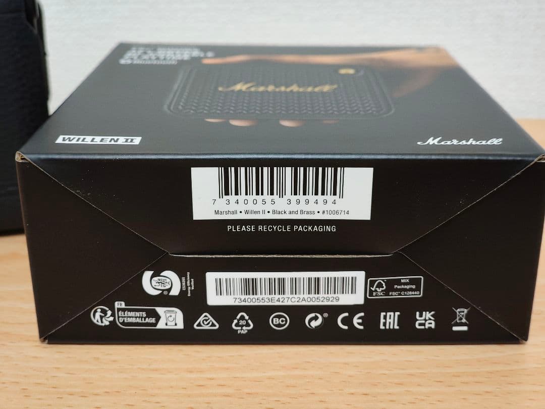 Marshall WILLEN II Bluetoothスピーカー ブラック