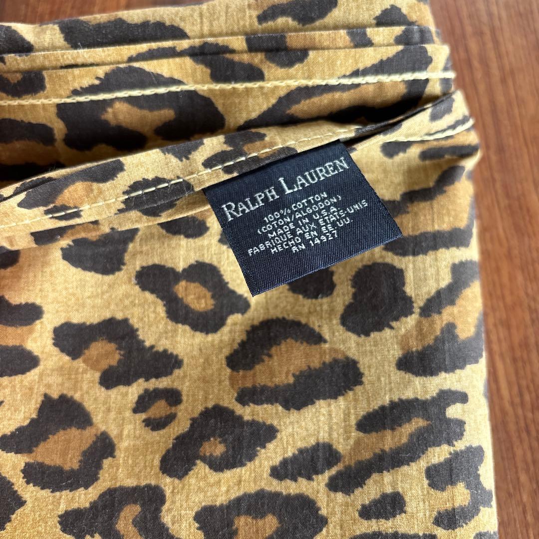RalphLauren 希少　ヒョウ柄ベッドシーツ&枕カバー