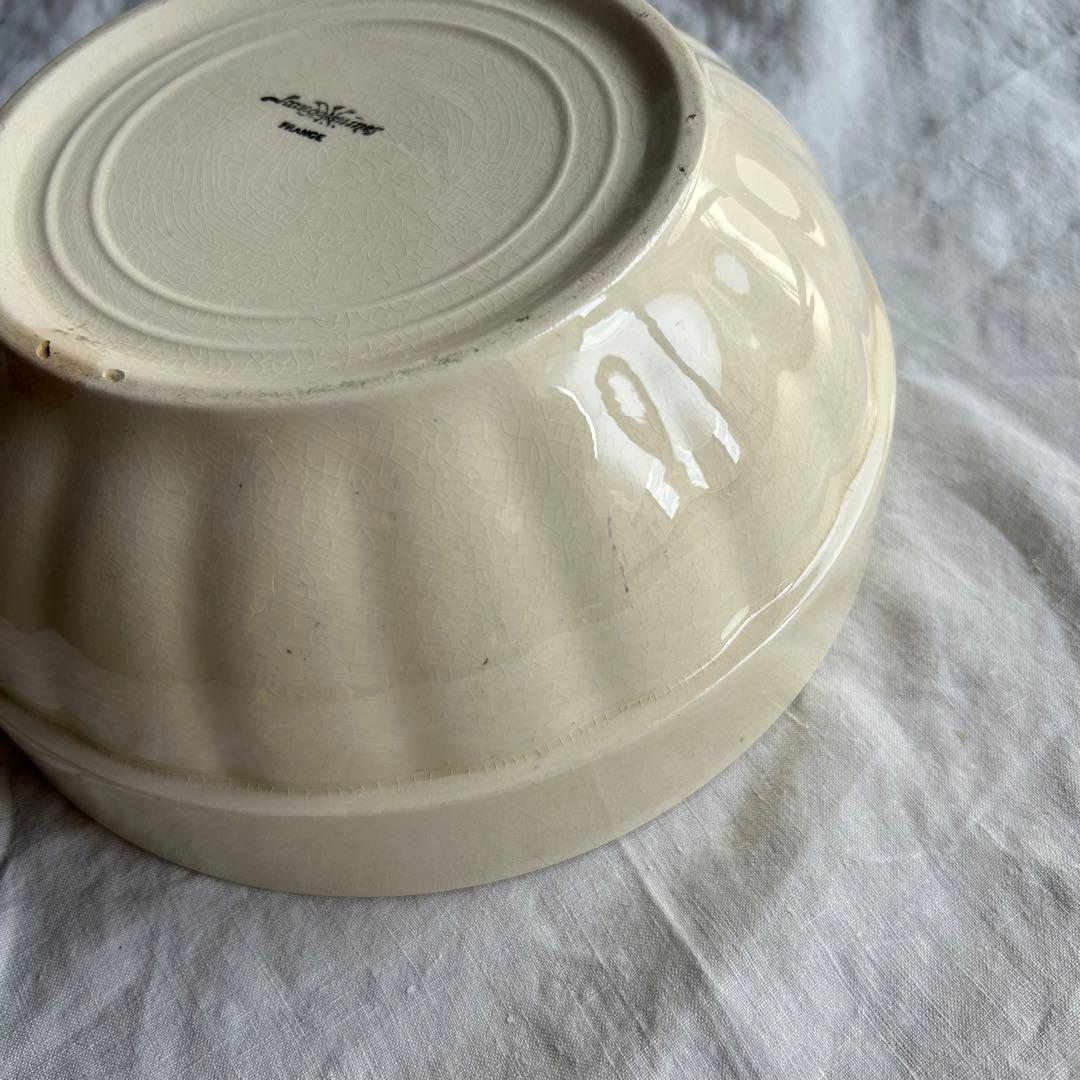 【レア】フランスアンティーク　サルグミンヌ　スタッキングボウル　特大　φ24