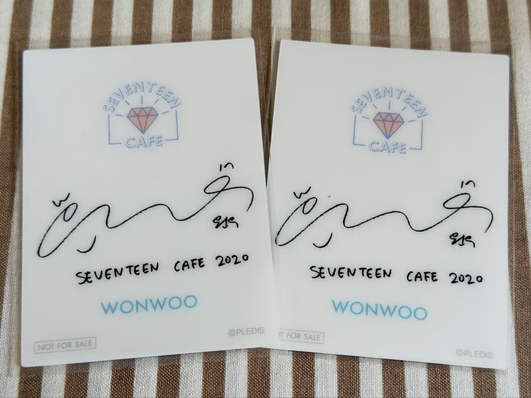 SEVENTEEN ウォヌ セブチカフェ 2020 特典 トレカ 2枚セット①