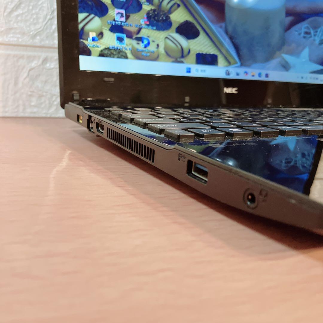 Windows11✨爆速大容量SSD500GB☘️すぐ使えるNECノートパソコン黒