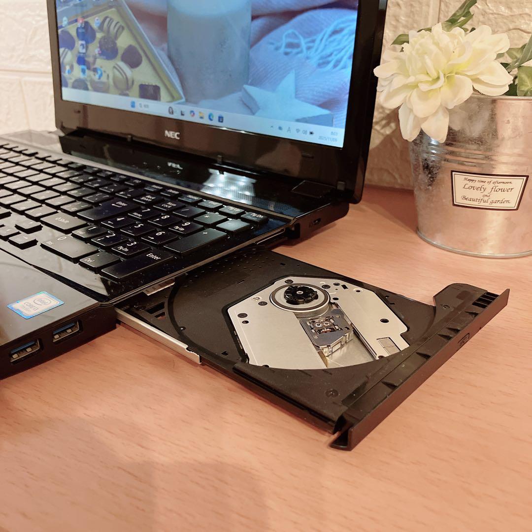 Windows11✨爆速大容量SSD500GB☘️すぐ使えるNECノートパソコン黒
