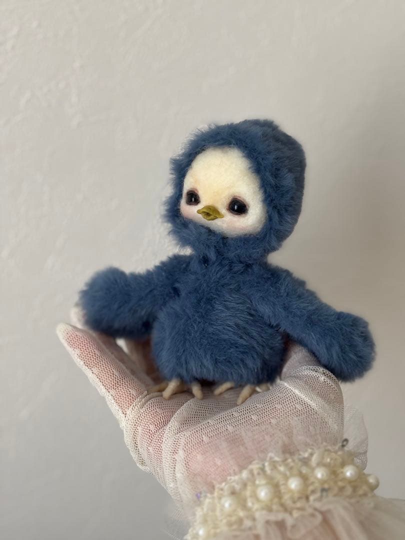 アートドール　アヒル幻獣　羊毛フェルト