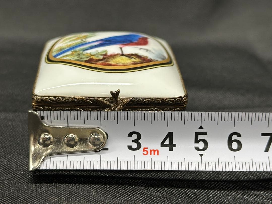 次*。様 【アンティーク】鳥　鳥柄　ケース　小物入れ　ジュエリーケース　アクセサ