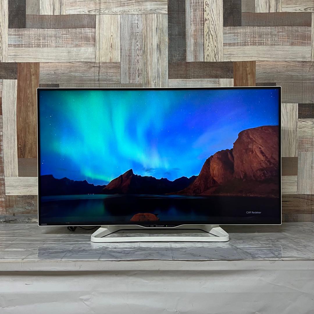 即日受渡❣️全国送料込シャープ40型液晶テレビホワイト　ユーチューブ可Wチューナー
